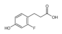 3-(2-Fluoro-4-hydroxyphenyl)propanoic acid结构式