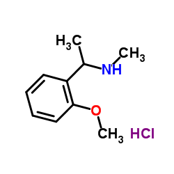 1-(2-Methoxyphenyl)-N-methylethanamine hydrochloride (1:1)结构式