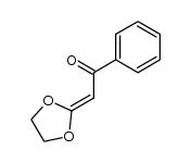 2-(3-oxo-3-phenylpropylidene)-1,3-dioxolane Structure