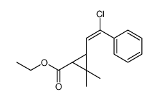 ethyl (1S,3R)-3-[(Z)-2-chloro-2-phenylethenyl]-2,2-dimethylcyclopropane-1-carboxylate Structure