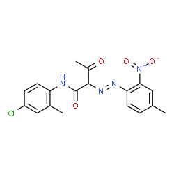 N-(4-chloro-o-tolyl)-2-[(4-methyl-2-nitrophenyl)azo]-3-oxobutyramide结构式