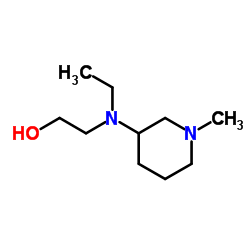 2-[Ethyl(1-methyl-3-piperidinyl)amino]ethanol结构式