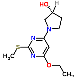 (R)-1-(6-Ethoxy-2-Methylsulfanyl-pyrimidin-4-yl)-pyrrolidin-3-ol Structure