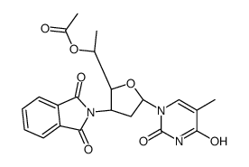 [(1S)-1-[(2R,3R,5S)-3-(1,3-dioxoisoindol-2-yl)-5-(5-methyl-2,4-dioxopyrimidin-1-yl)oxolan-2-yl]ethyl] acetate结构式