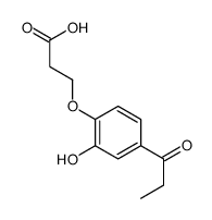 3-(2-hydroxy-4-propanoylphenoxy)propanoic acid结构式