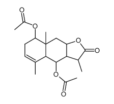 1,6-Diacetoxy-endesmen-(3)-olid-(8,12)结构式