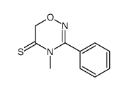 4H-1,2,4-Oxadiazine-5(6H)-thione,4-methyl-3-phenyl-结构式