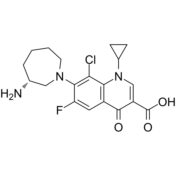 贝西沙星结构式