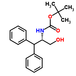 N-(tert-Butoxycarbonyl)-b-phenyl-L-phenylalaninol Structure