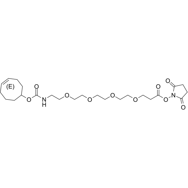 (E)-TCO-PEG4-NHS ester structure