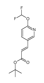 (E)-Tert-Butyl 3-(6-(Difluoromethoxy)Pyridin-3-Yl)Acrylate structure