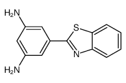 5-(1,3-benzothiazol-2-yl)benzene-1,3-diamine结构式