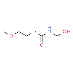 2-Methoxyethyl (hydroxymethyl)carbamate结构式