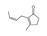 2-[(Z)-2-Butenyl]-3-methyl-2-cyclopenten-1-one结构式