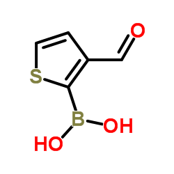 3-甲酸基噻吩-2-硼酸结构式