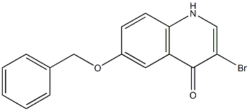 6-Benzyloxy-3-bromo-1H-quinolin-4-one结构式