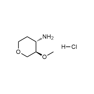 trans-3-Methoxytetrahydropyran-4-amine hydrochloride Structure