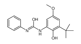 1-(3-tert-butyl-2-hydroxy-5-methoxyphenyl)-3-phenylurea结构式