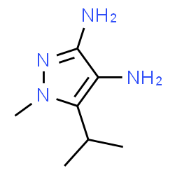 1H-Pyrazole-3,4-diamine,1-methyl-5-(1-methylethyl)-(9CI)结构式