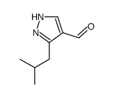 1H-Pyrazole-4-carboxaldehyde, 3-(2-methylpropyl)- (9CI) structure