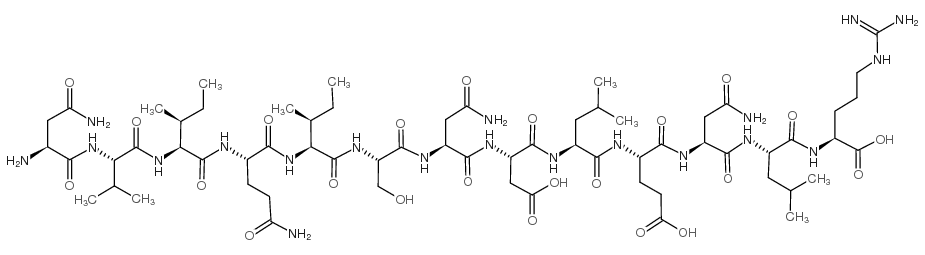 ASN-VAL-ILE-GLN-ILE-SER-ASN-ASP-LEU-GLU-ASN-LEU-ARG结构式