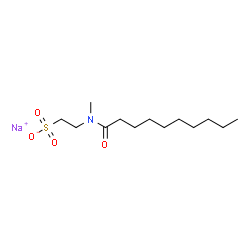 sodium 2-(decanoyl-methyl-amino)ethanesulfonate Structure