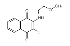 2-氯-3-((2-甲氧基乙基)氨基)萘-1,4-二酮结构式