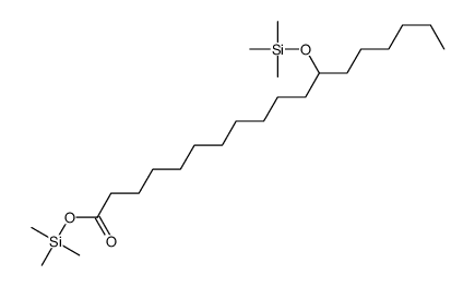 12-(Trimethylsilyloxy)octadecanoic acid trimethylsilyl ester structure