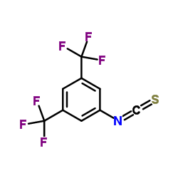 3,5-di(trifluoromethyl)phenyl isothiocyanate structure