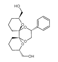 (2S,6S,7R,9S,14R)-2,9-Bis(hydroxymethyl)-14-phenyl-1,8,13,16-tetraoxadispiro[5.0.5.4]hexadecane Structure