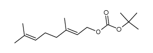 (E)-tert-butyl (3,7-dimethylocta-2,6-dien-1-yl) carbonate Structure