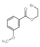 Benzoic acid,3-methoxy-, 2-bromoethyl ester Structure