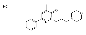 4-methyl-2-(3-morpholin-4-ylpropyl)-6-phenylpyridazin-3-one,hydrochloride Structure