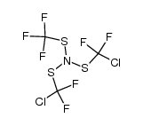 trifluoromethylmercapto-bis(chlorodifluoromethylmercapto)amine Structure