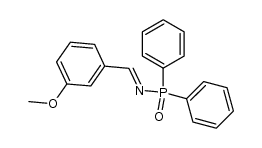 N-(3-methoxybenzylidene)-P,P-diphenylphosphinic amide Structure