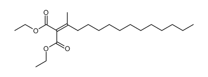 2-Methyl-2-aethoxycarbonyl-pentadecen-(2)-saeure-aethylester结构式