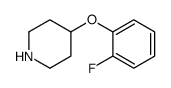 4-(2-Fluorophenoxy)piperidine结构式