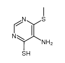 4-methylthio-5-amino-6-mercaptopyrimidine Structure