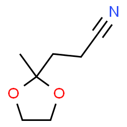 4,4-Ethylenedioxy-pentanenitrile Structure