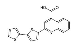 2-(2,2'-Bithiophen-5-yl)quinoline-4-carboxylic acid Structure