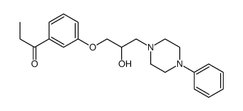 1-[3-[2-hydroxy-3-(4-phenylpiperazin-1-yl)propoxy]phenyl]propan-1-one Structure