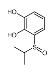 3-[(R)-propan-2-ylsulfinyl]benzene-1,2-diol Structure