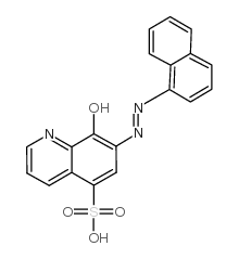 5-Quinolinesulfonicacid, 8-hydroxy-7-[2-(1-naphthalenyl)diazenyl]- Structure