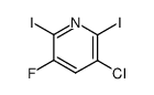 3-chloro-5-fluoro-2,6-diiodopyridine结构式