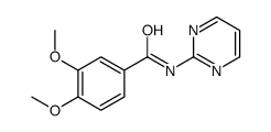 Benzamide, 3,4-dimethoxy-N-2-pyrimidinyl- (9CI) structure