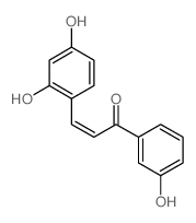 3-(2,4-dihydroxyphenyl)-1-(3-hydroxyphenyl)prop-2-en-1-one结构式