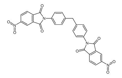 5,5'-dinitro-2,2'-(4,4'-methanediyl-diphenyl)-bis-isoindole-1,3-dione结构式