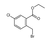 Benzoic acid, 2-(bromomethyl)-5-chloro-, ethyl ester结构式