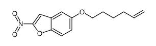 5-hex-5-enoxy-2-nitro-1-benzofuran结构式