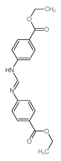 ethyl 4-[(4-ethoxycarbonylphenyl)iminomethylamino]benzoate结构式